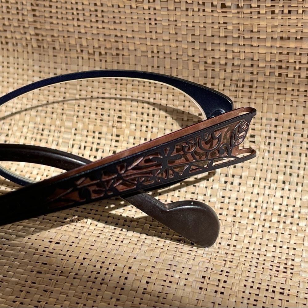 Kamuro Blume 2767P F-titanium eyeglasses frames in midnight blue & dusty rose